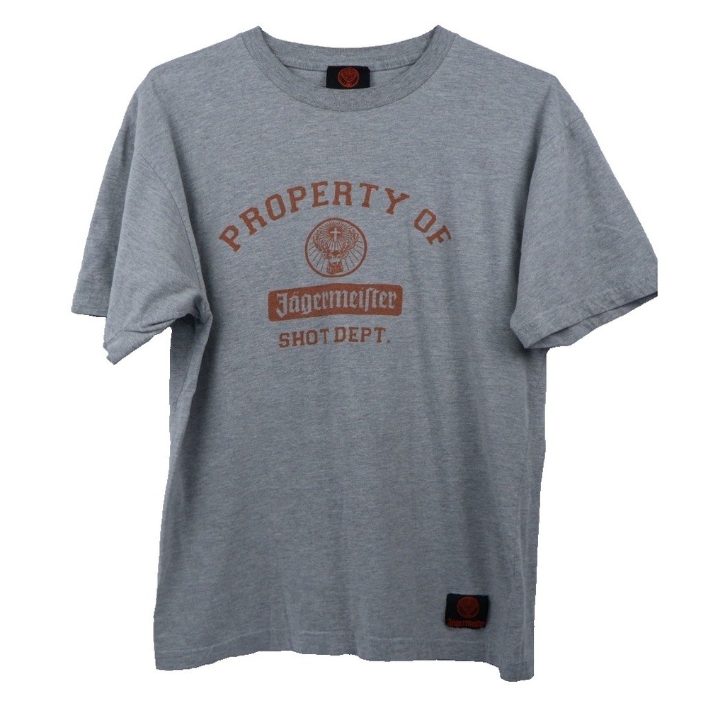 VTG Jägermeister Shot‎ Dept Men's Crew Neck Short Sleeve Promo T-Shirt 40" Chest